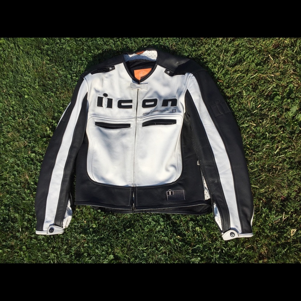 ICON LEATHER MOTORCYCLE JACKET